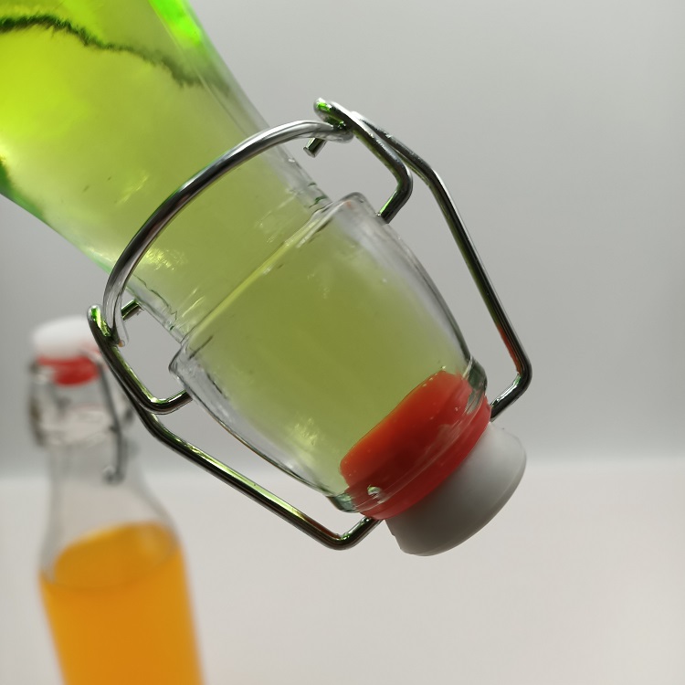 500ml Round Square Swing Top Grolsch Glass Bottles 16oz CLEAR For Brewing Kombucha Kefir Beer