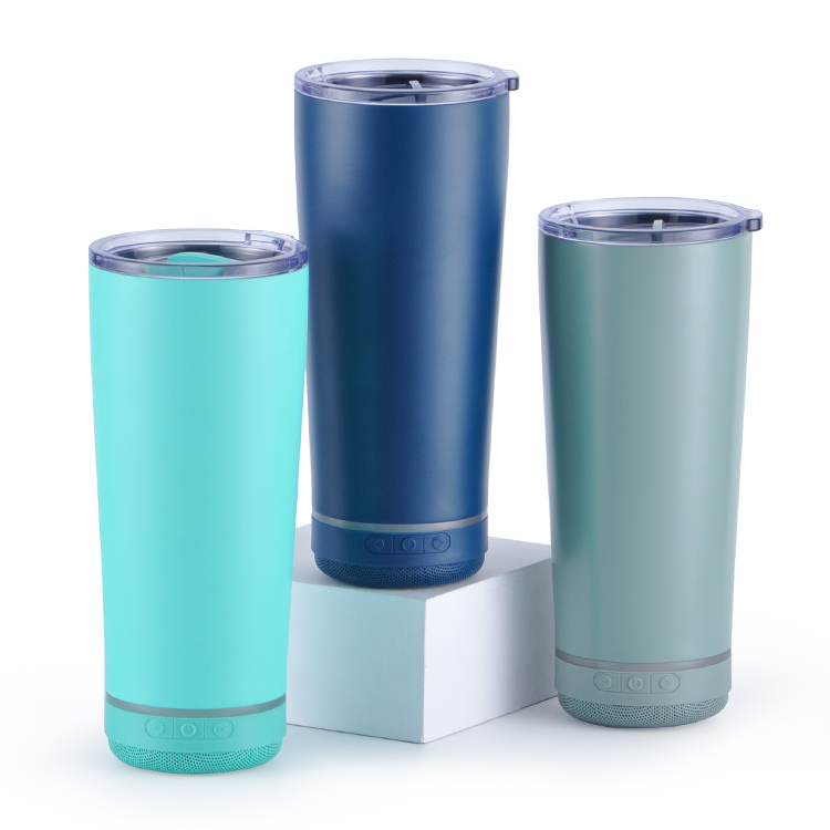 500ml Stay Hydrated And Enjoy Music Tumbler Wireless Bluetooth Speaker Water Bottle Stainless Steel Flask Smart Thermos
