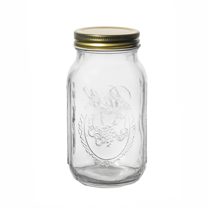 500ml Storage Kitchenware High Quality Customize Food Glass Jar Suppliers