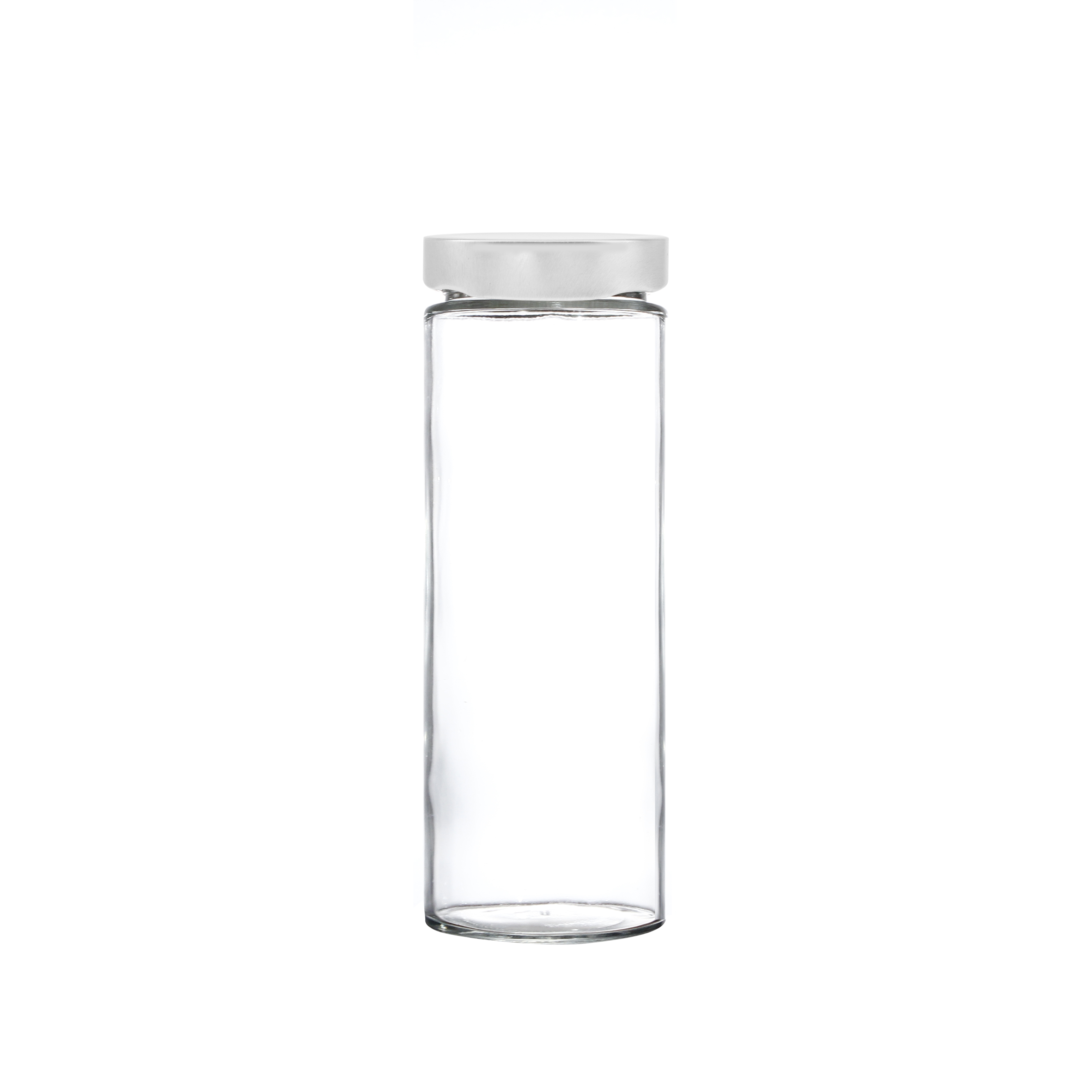500ml Straight Round Long Body Shape with Colourful Screw Lids Glass Jars for Juice Packaging Good Sealing