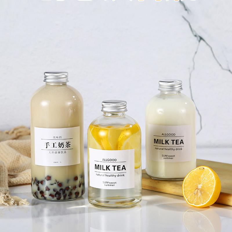 500ml Thicken drinking water glass bottle supplier