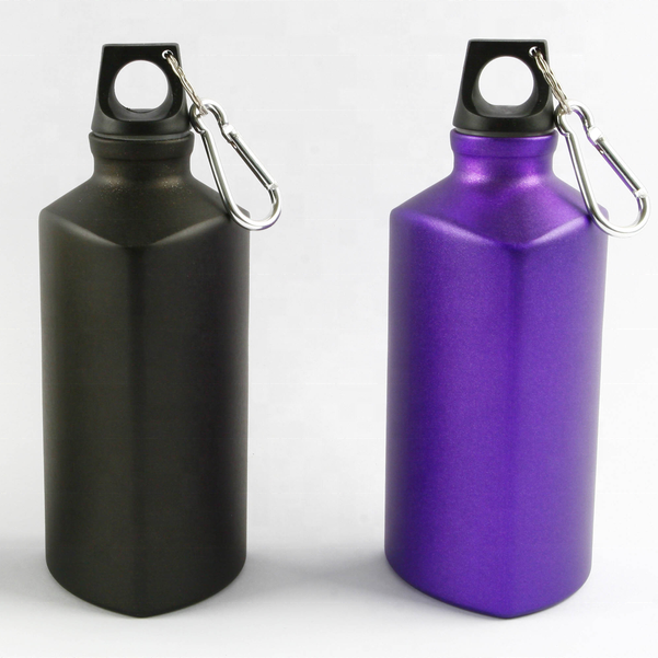 500ml Water Bottle Aluminum BPA Free Aluminum Triangle sports Bottle for Drinking