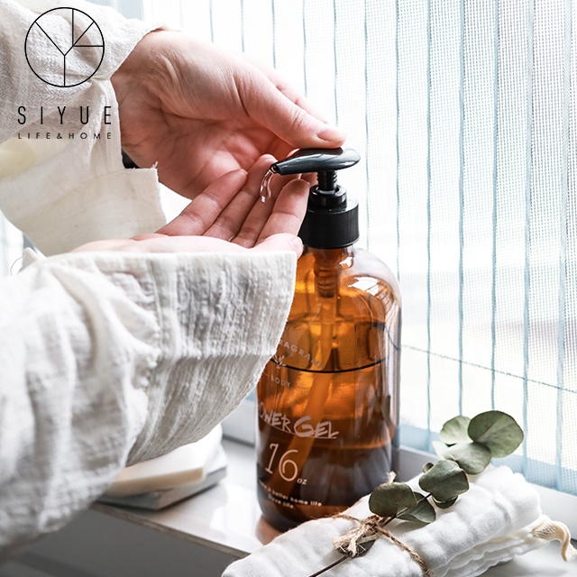 500ml amber bottle household shampoo bottle 1341