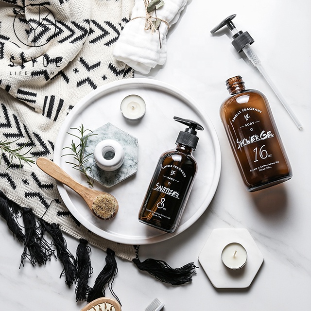 500ml amber bottle household shampoo bottle 1341