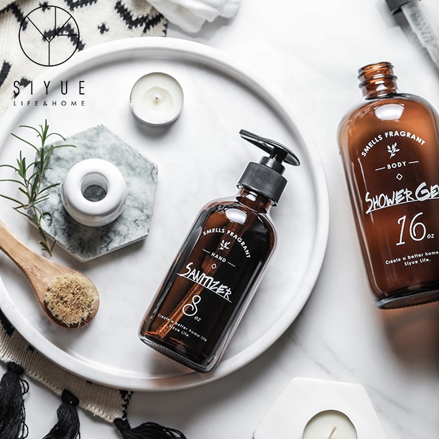 500ml amber bottle household shampoo bottle 1341