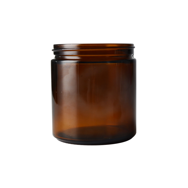 500ml amber material cream jar for skin care