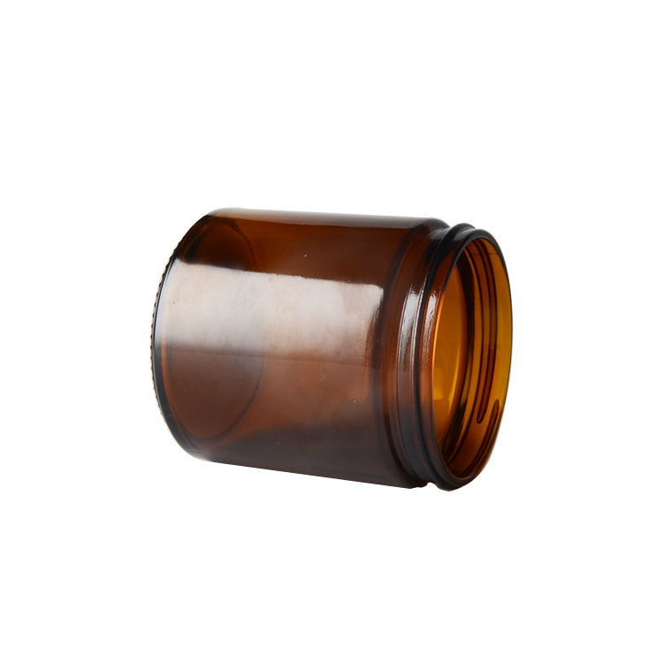 500ml amber material cream jar for skin care