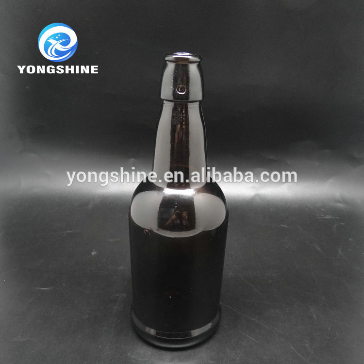 500ml ceramic swing top beer bottle/glass swing top bottles/amber glass swing top bottles