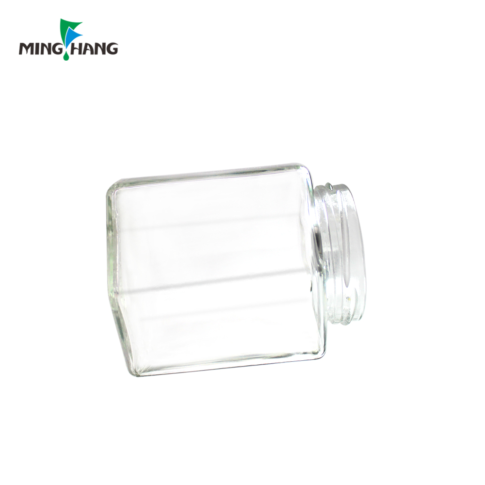 500ml cheap clear hexagonal glass utility food storage jar mini octagon queenline comb honey jar