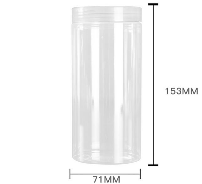 500ml diameter 71mm 500ml clear plastic jar