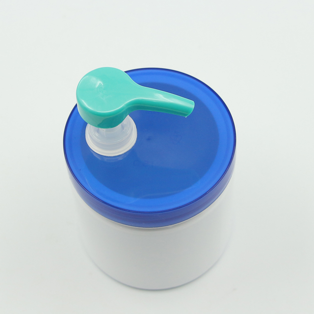 500ml empty PET plastic cosmetic cream lotion jar with 89mm screw cap and lotion pump