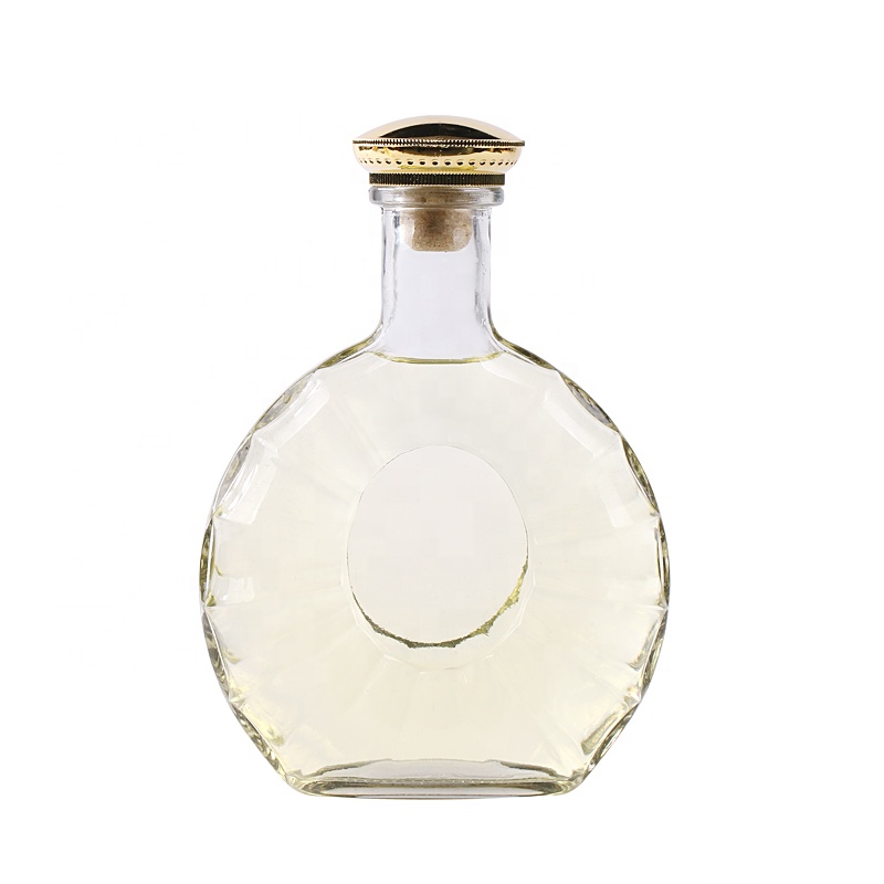 500ml flint brandy glass liquor bottle whiskey brandy bottle beverage juice glass bottle