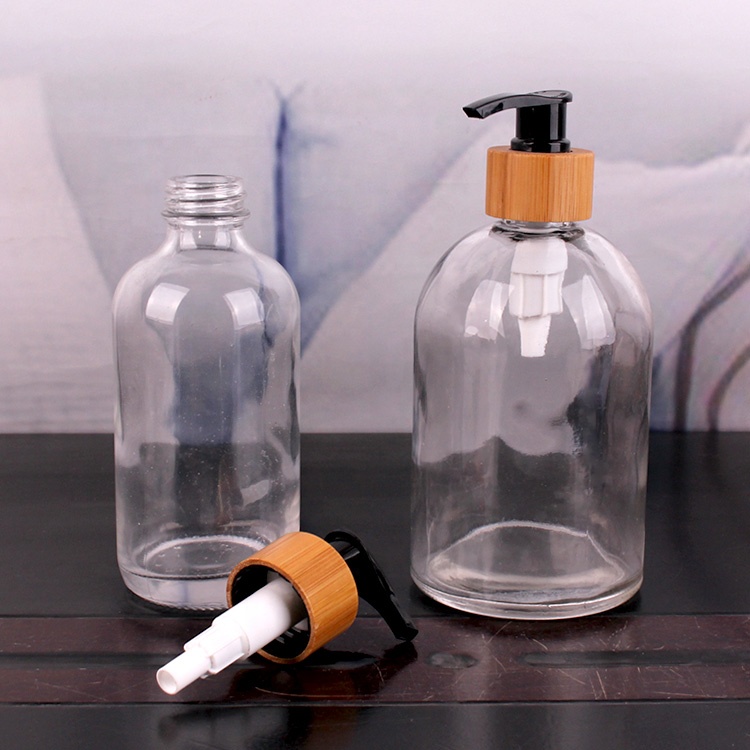 500ml foam handwashing liquid soap dispenser glass bottle with pump