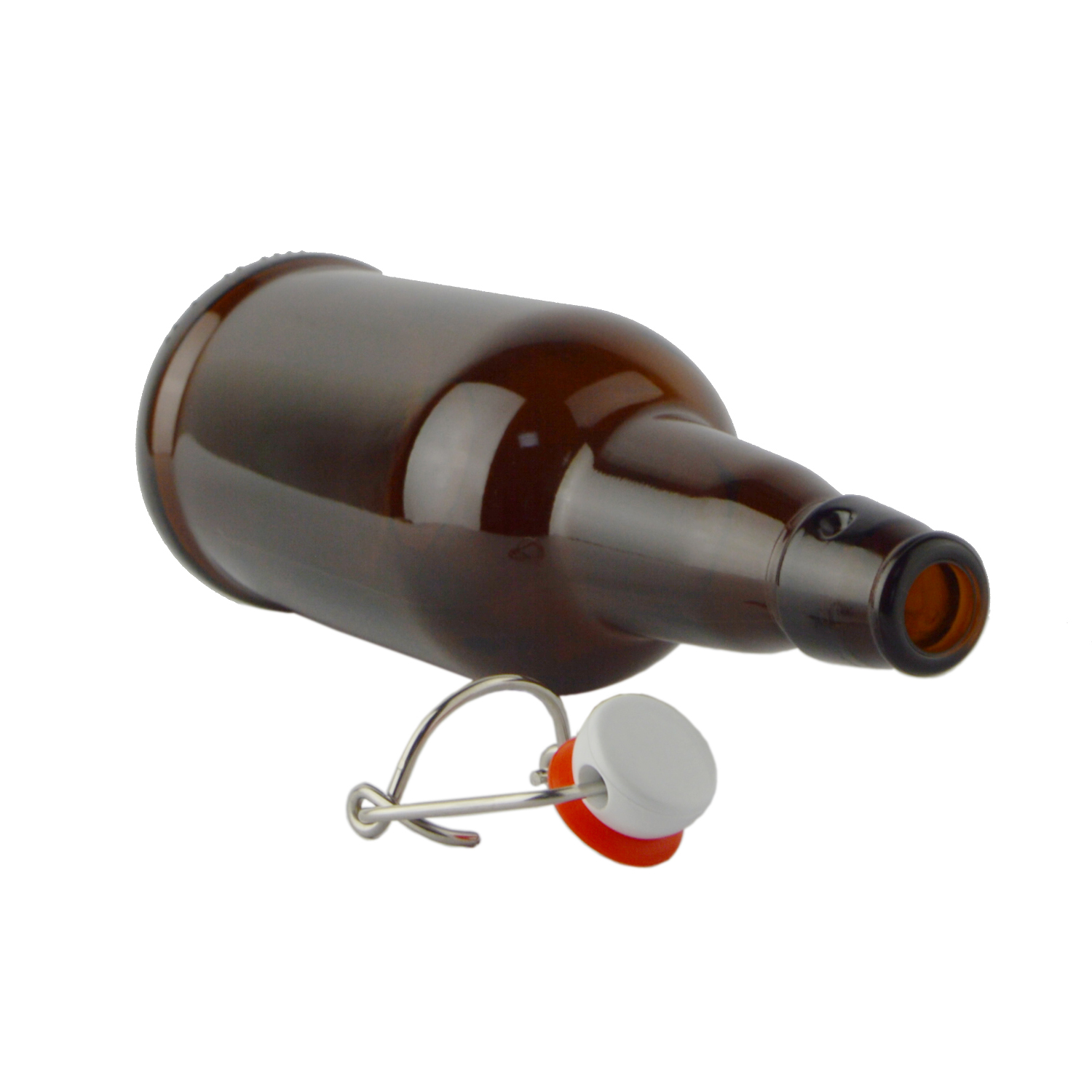 500ml high quality amber glass beer bottle with swing top cap CY-087