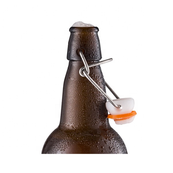 500ml high quality brown color square wine glass bottle liquor