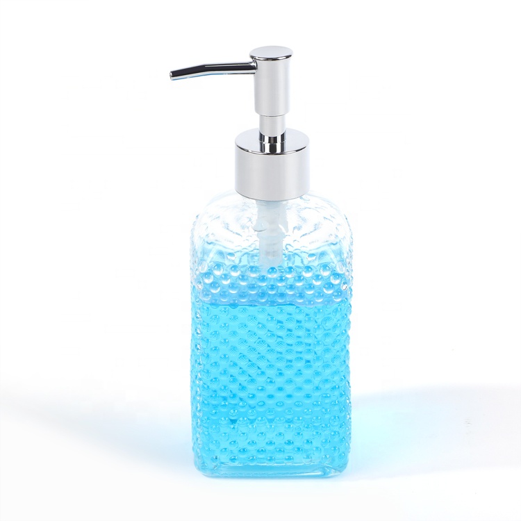 500ml new style empty lotion bottles shampoo liquid soap glass with pump