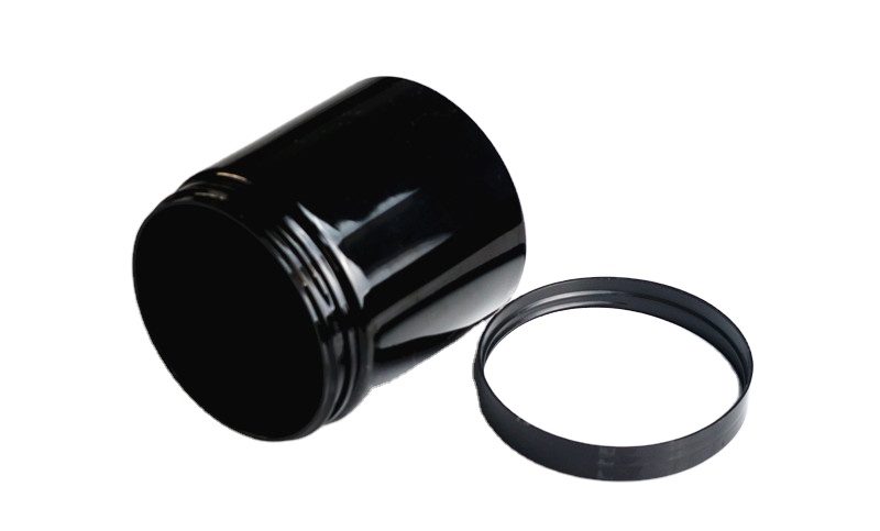 500ml plastic jar 80ml 100ml 120ml 150ml 200ml black pet jar wide mouth jar