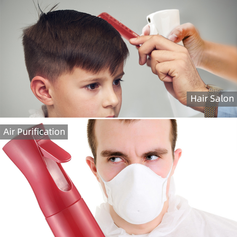 500ml spray bottle chemical Transparent Continuous Hair Spray Bottle Reusable Sprayer Bottle