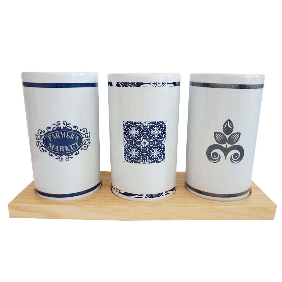 500ml storage jar custom modern creative multigrain coffee ceramic storage tank