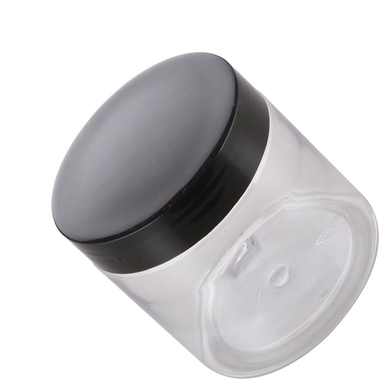 500ml transparent plastic pet jar for soap, powder, mask, pigment