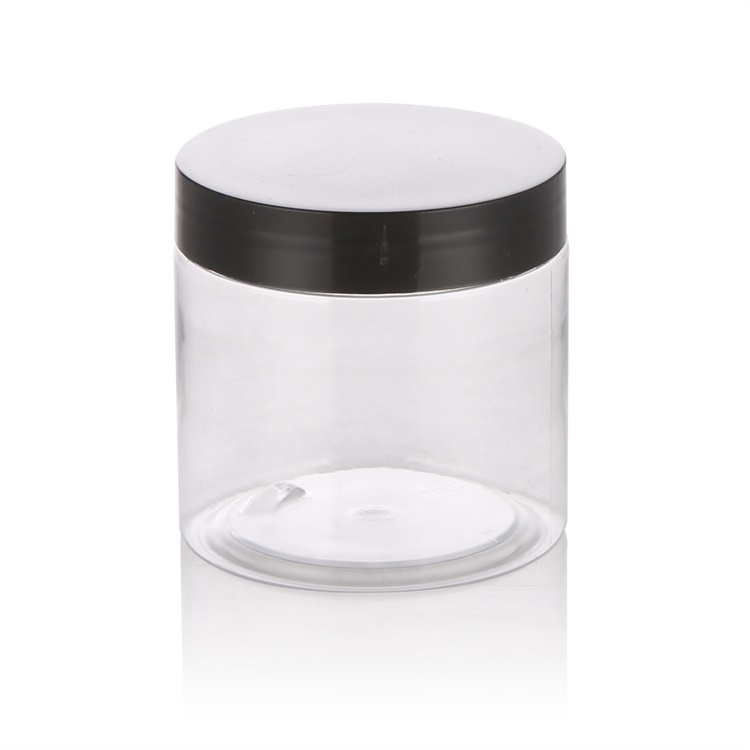 500ml transparent plastic pet jar for soap, powder, mask, pigment