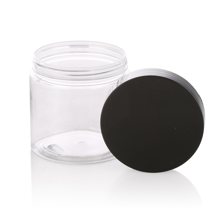 500ml transparent plastic pet jar for soap, powder, mask, pigment