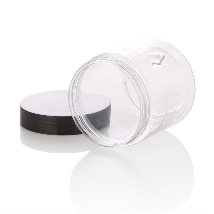 500ml transparent plastic pet jar for soap, powder, mask, pigment