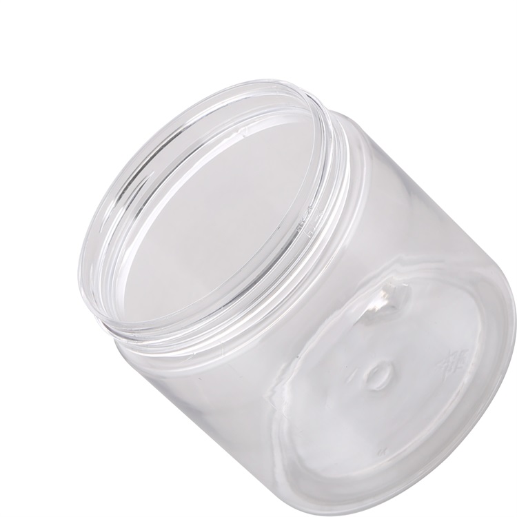 500ml transparent plastic pet jar for soap, powder, mask, pigment