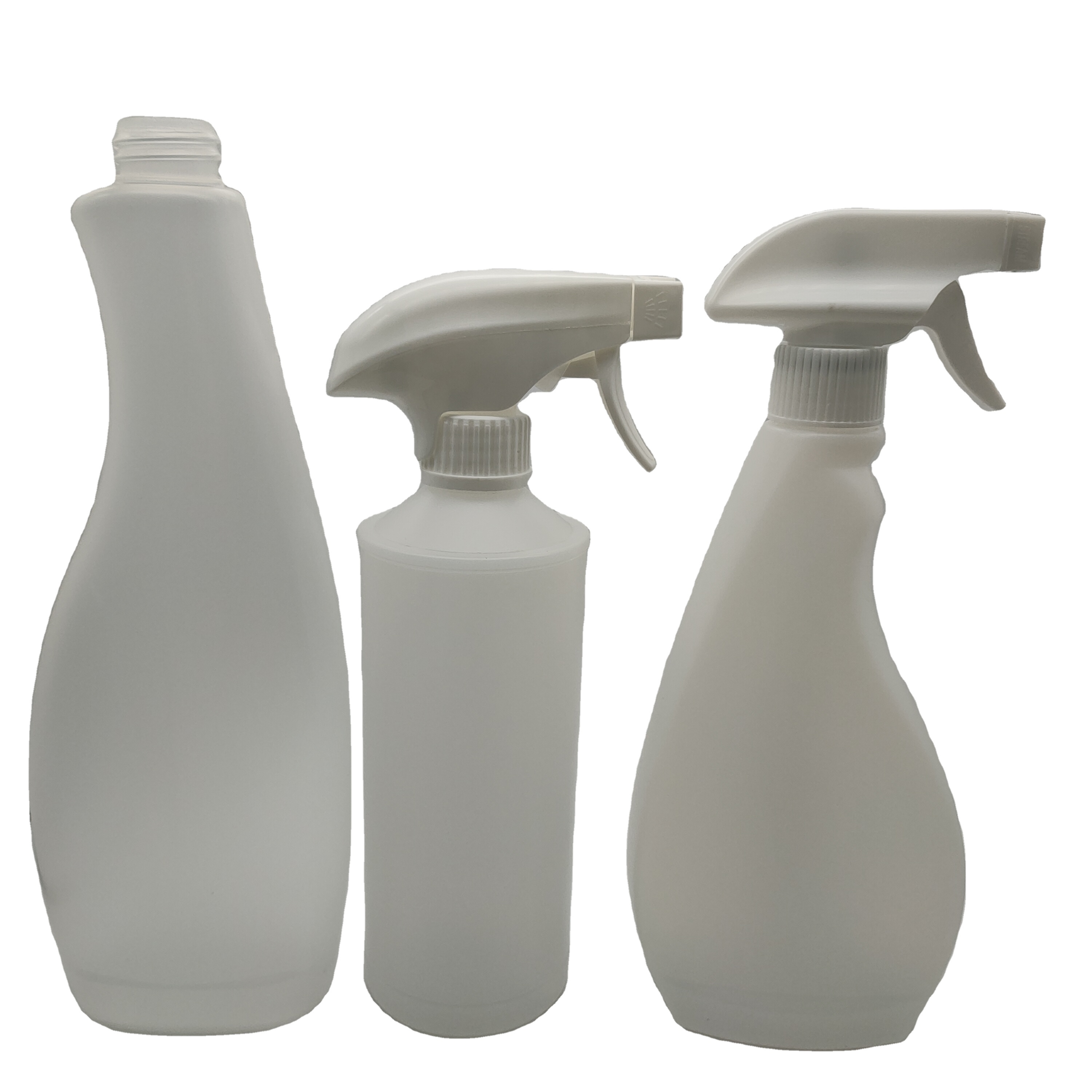 500ml transparent plastic trigger spray bottle with sprayer for cleaner spray
