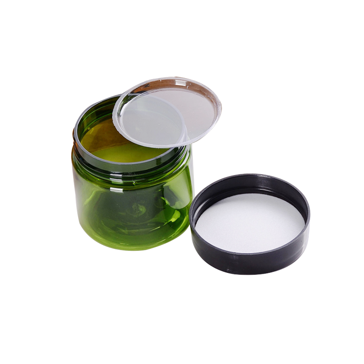 50G 100G 150G Hair Gel Food Container Green Cosmetic Cream Jar Plastic Pet Jar