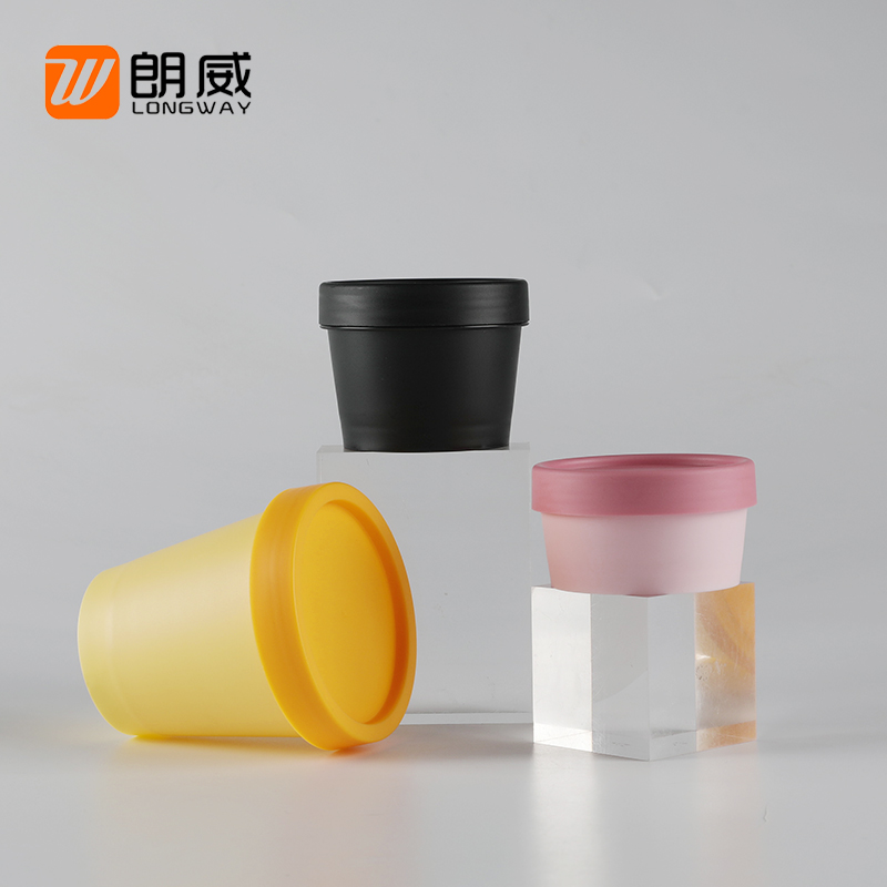 50G 100G 200G wholesale luxurious plastic empty wide mouth cosmetic cream jar for body butter container cosmetic