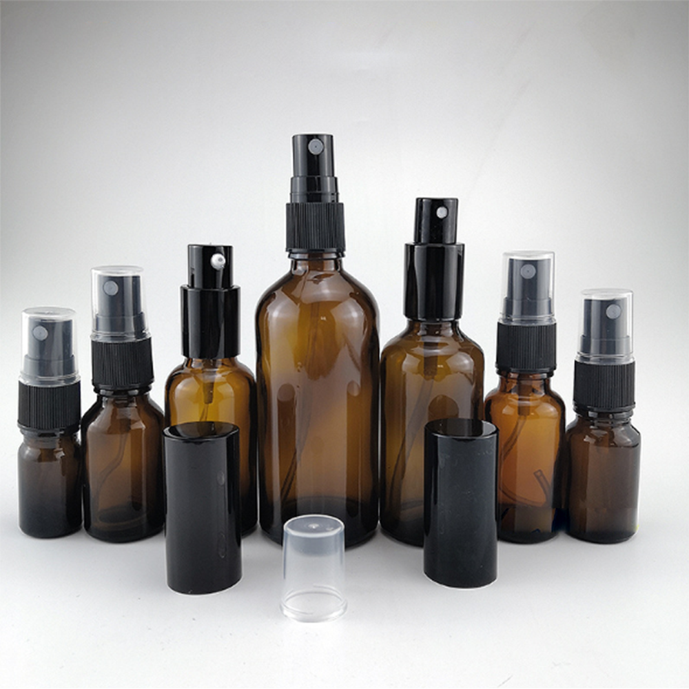 50G 50Ml 60Ml 100Ml 120Ml 150Ml 200Ml 250Ml 500Ml Empty Clear Brown Amber Glass Pump Spray Jars Bottle Vials