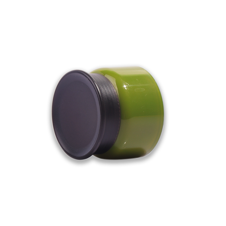50G 80G Green Plastic Jar Skin Care Green Round Pet Cosmetic Plastic Jar
