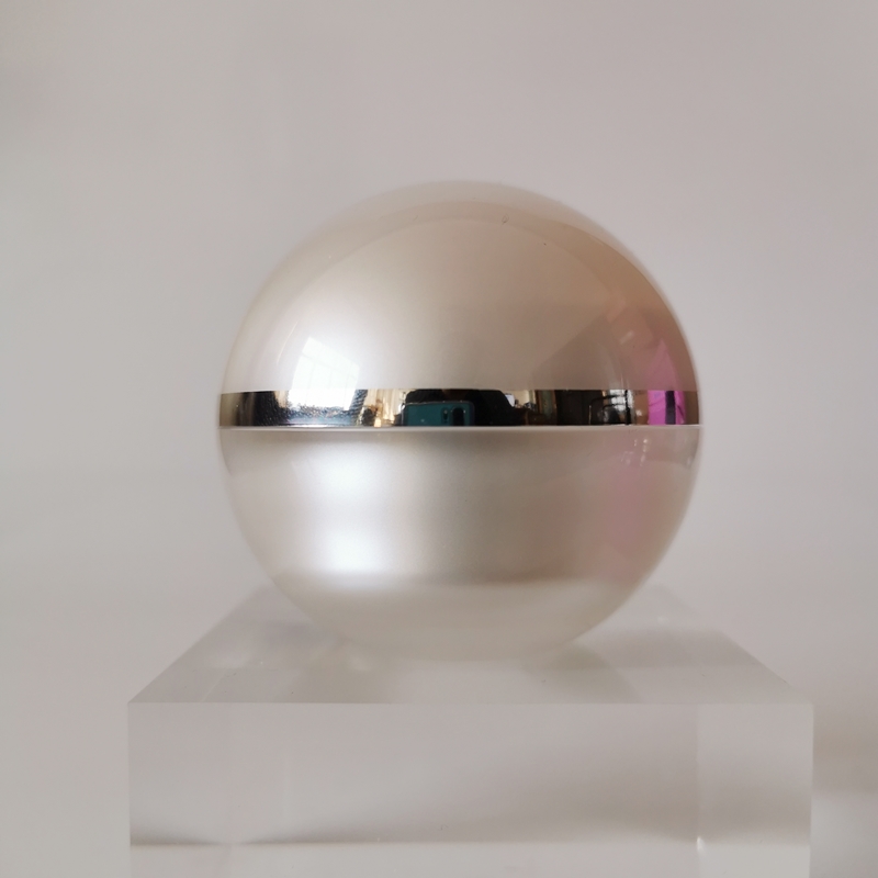 50G Fancy Clear Round Gold Type Empty Face Acrylic Ball Jar For Skin Care