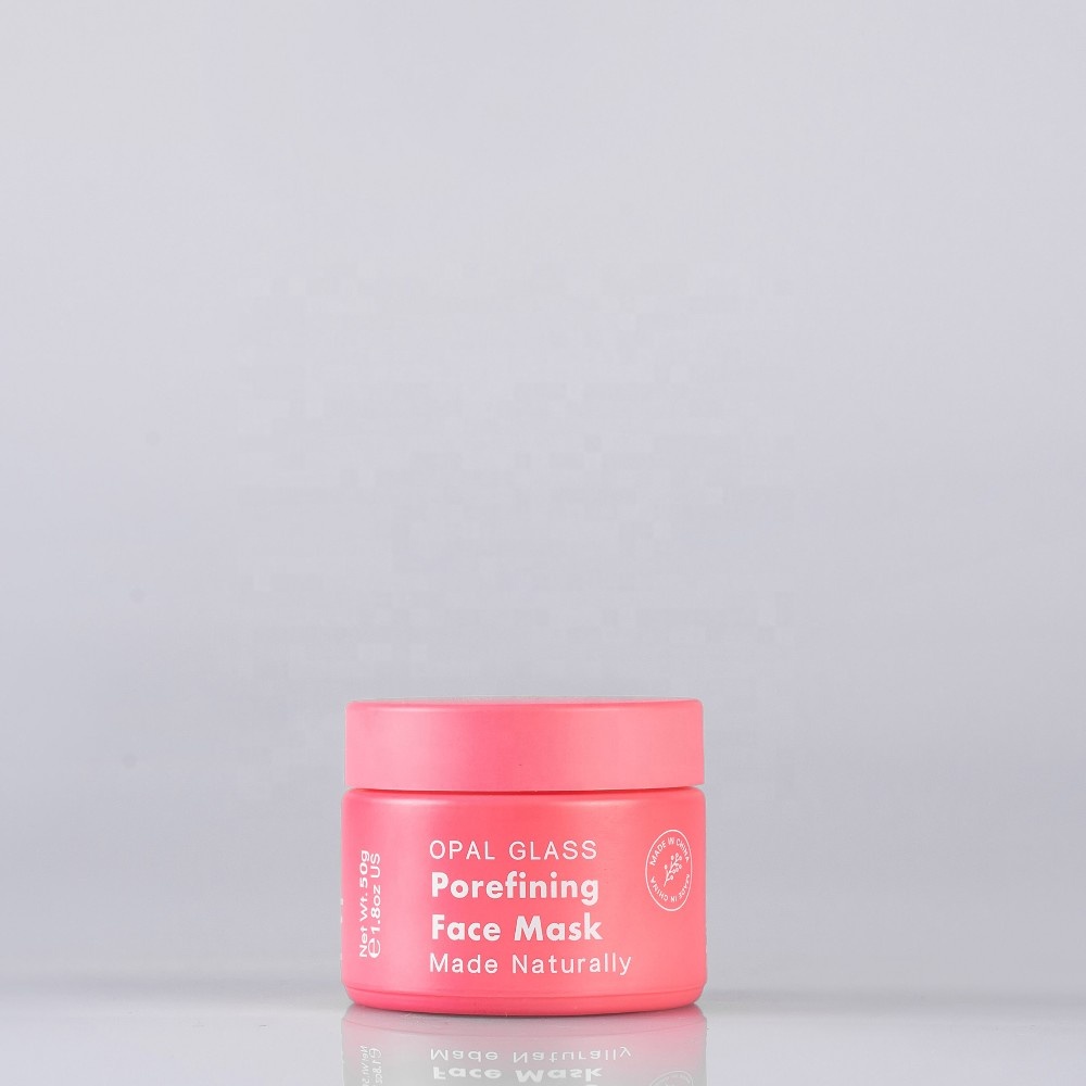 50G cream opal glass jar for cosmetics skincare packaging