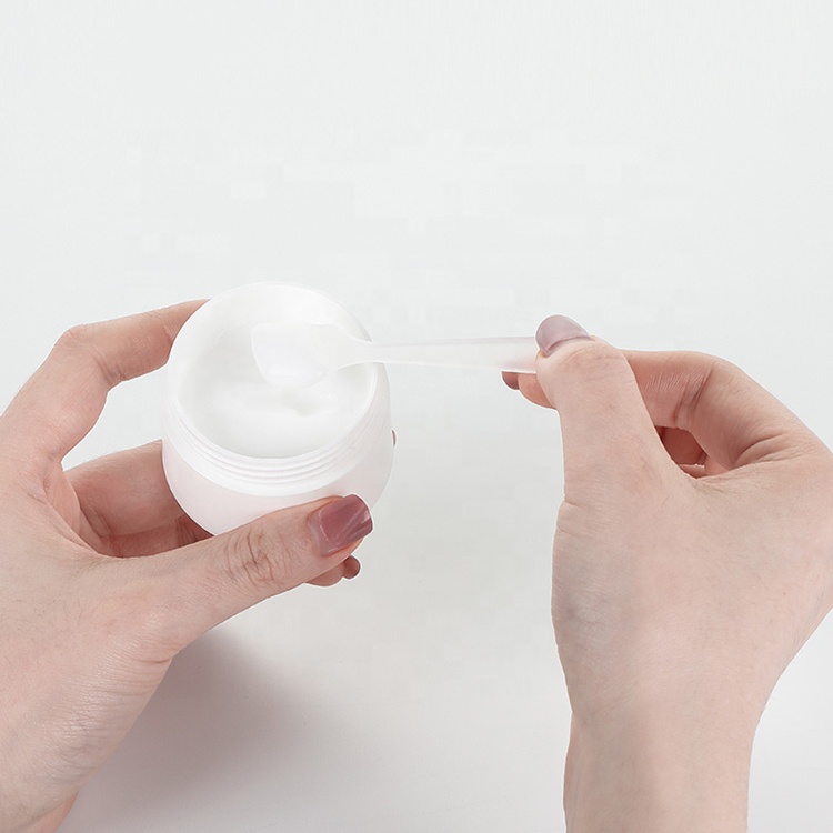 50G empty plastic matte white face cream lotion lip blam jar packaging