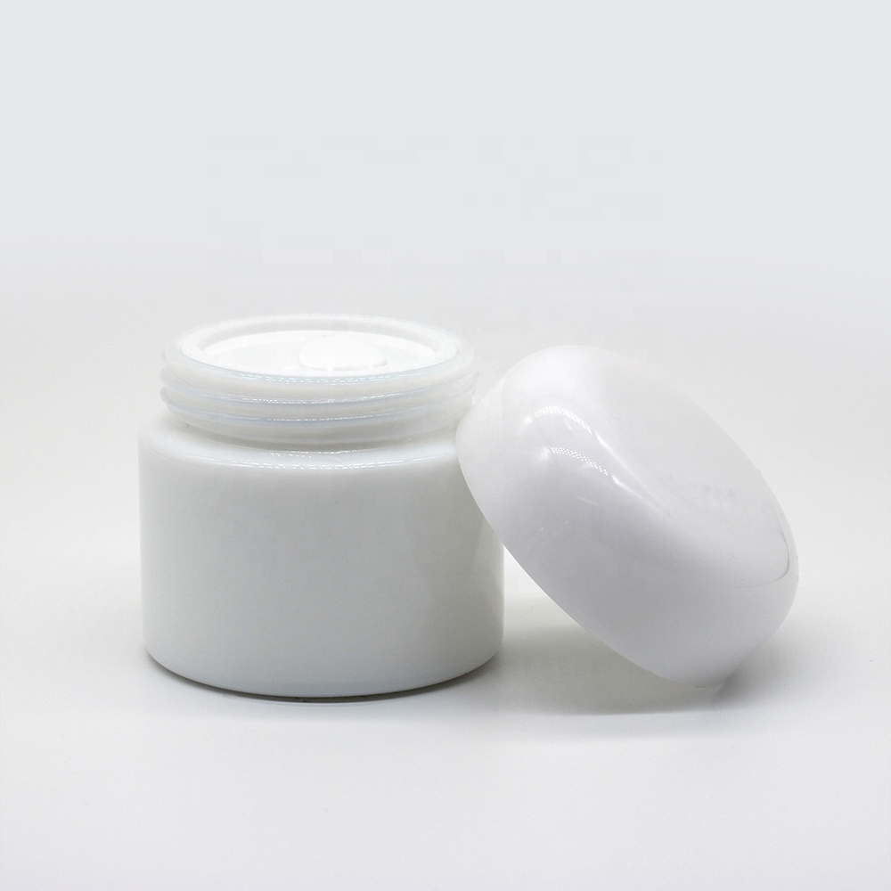 50G opal glass jar for balm cream skincare packaging