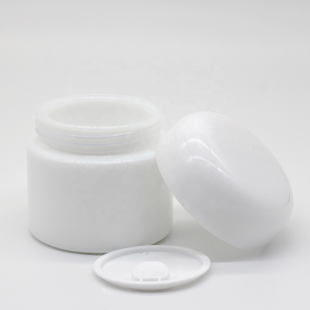 50G opal glass jar for balm cream skincare packaging