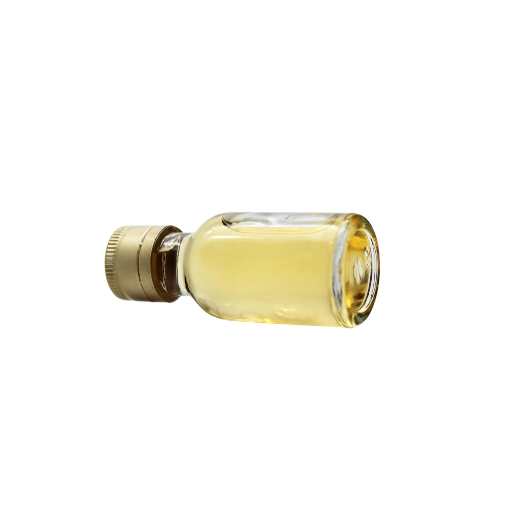 50ML 100ML Clear Mini round small wine glass bottle whisky sample packing glass bottle with aluminium lid