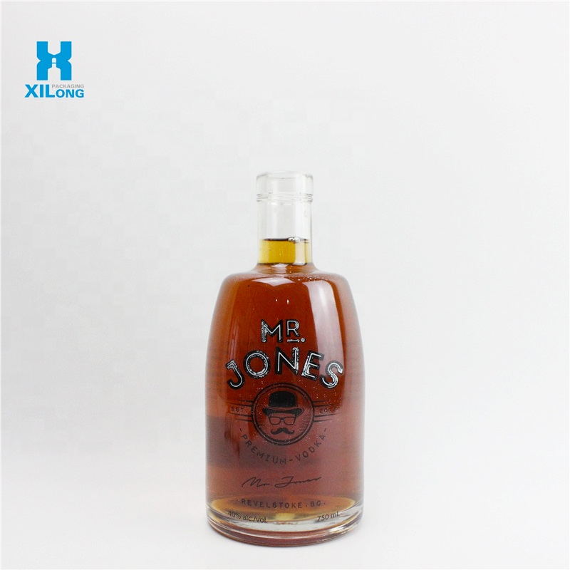 50ML 500ML 700ML 750ML 1000ML Customized Empty Glass Liquor Bottles Sale