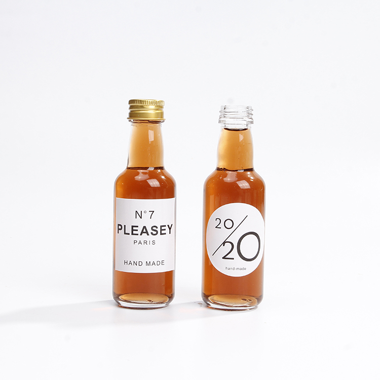 50ML Mini Glass Bottles with Screw Cap