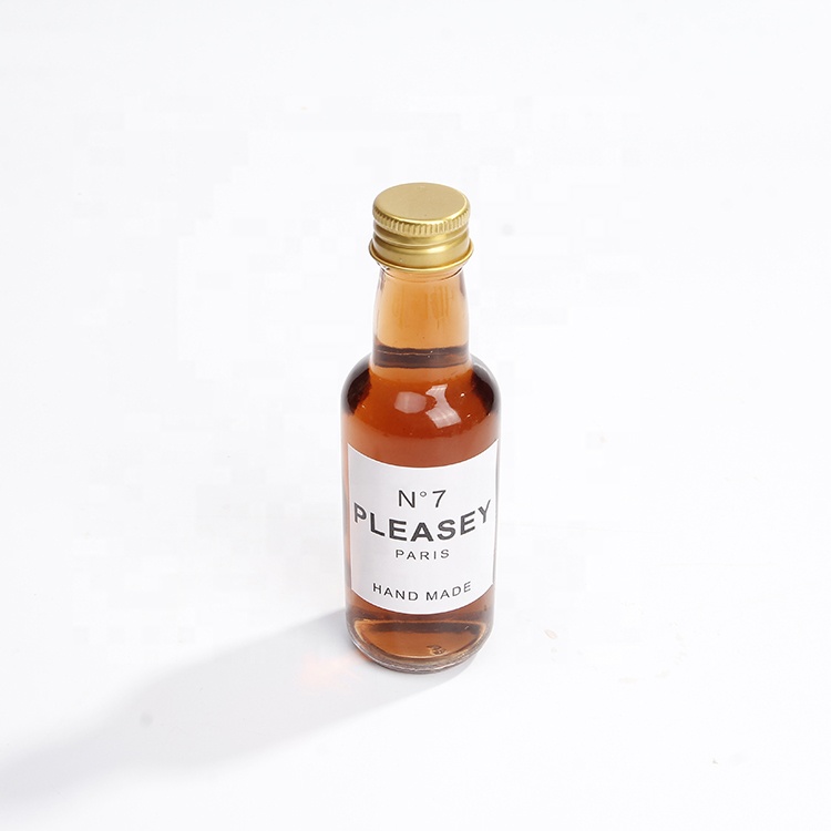 50ML Mini Glass Bottles with Screw Cap