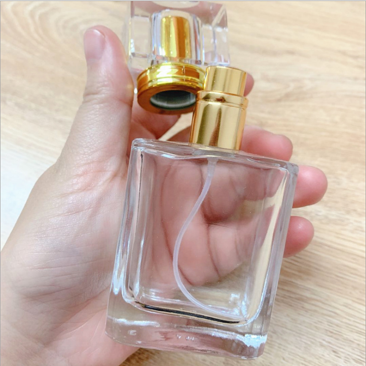 50ML New Style 50ml Glass Empty Perfume Bottles Spray Atomizer Refillable Bottle Scent Case with Travel Size Portable