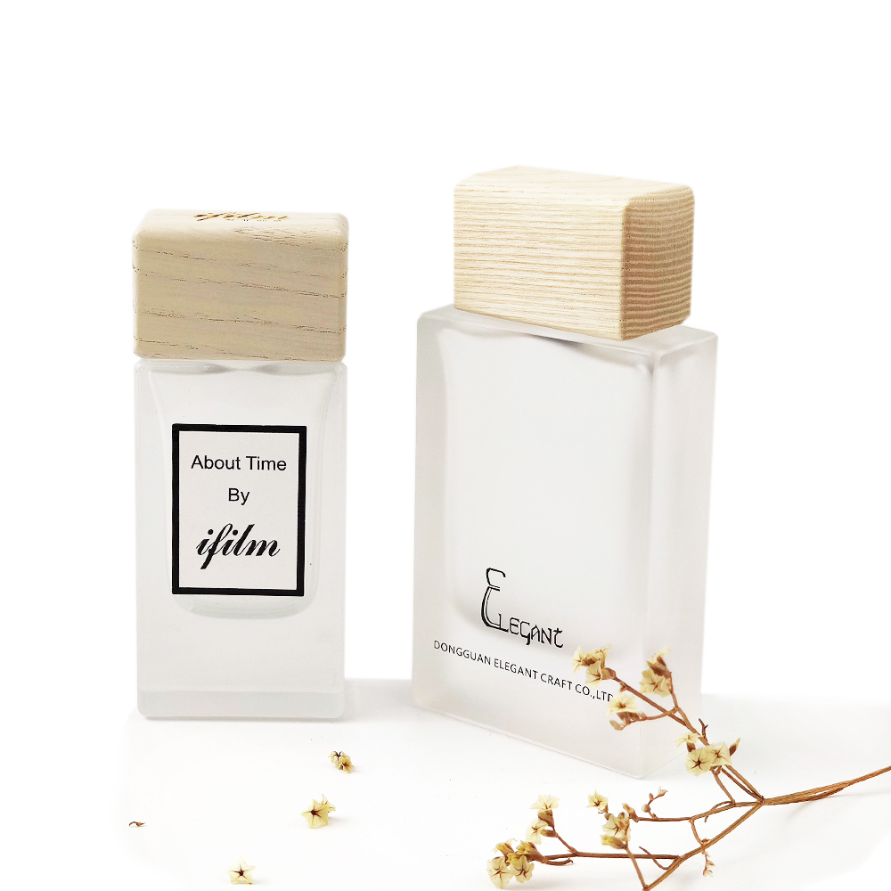 50ML Transparent Dropper, Square Portable Cologne Atomizer Empty Bottle with Spray Applicator For Travel (Transparent and Black)