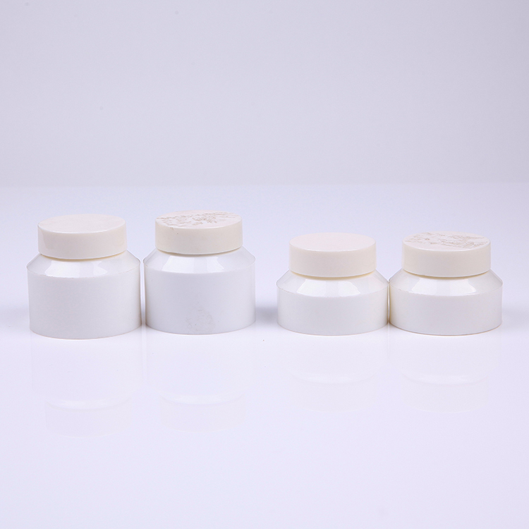 50ML100ML white pearlescent double-layer thick-walled jar, face cream and body milk plastic packaging jar