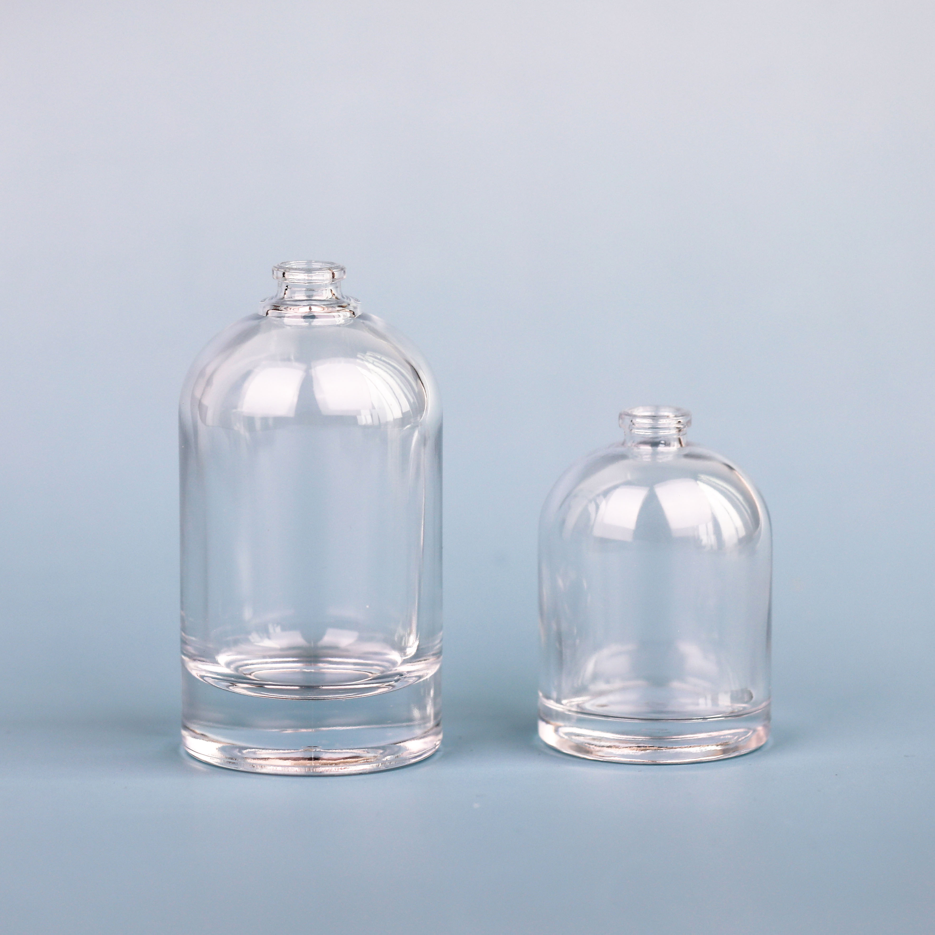 50Ml 100Ml Luxury Beautiful Round Shape Empty Spray Perfume Pump Glass Bottle