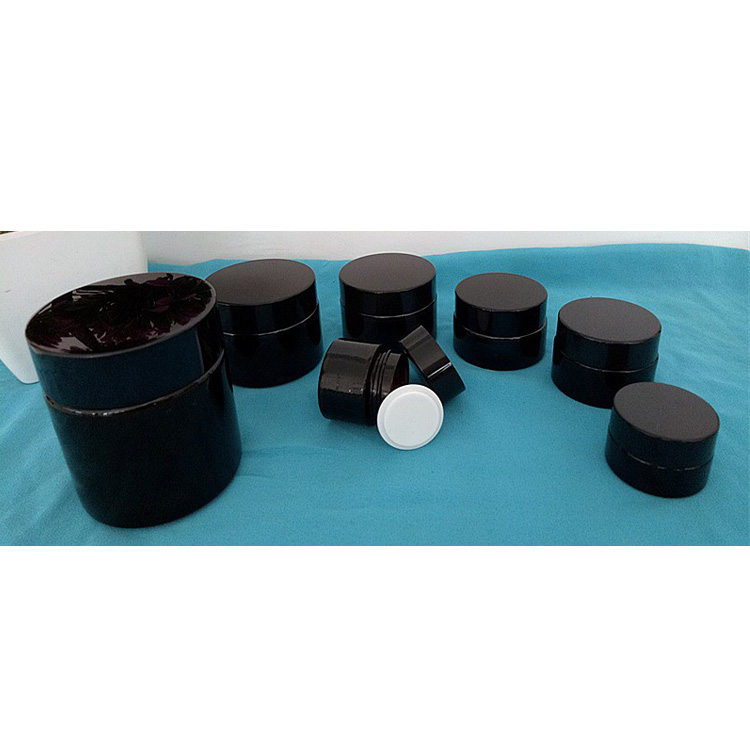 50Ml Empty Frosted Glass Cosmetic Packaging Jar 30G With Screw Cap Wholesale