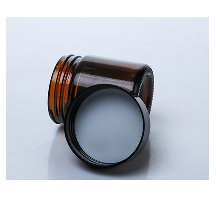 50Ml Empty Frosted Glass Cosmetic Packaging Jar 30G With Screw Cap Wholesale