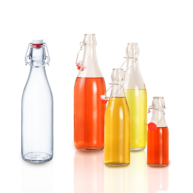 50Ml Swing Top Airtight Sealed Glass Bottles With Buckles Lid For Oil Wine Vinegar