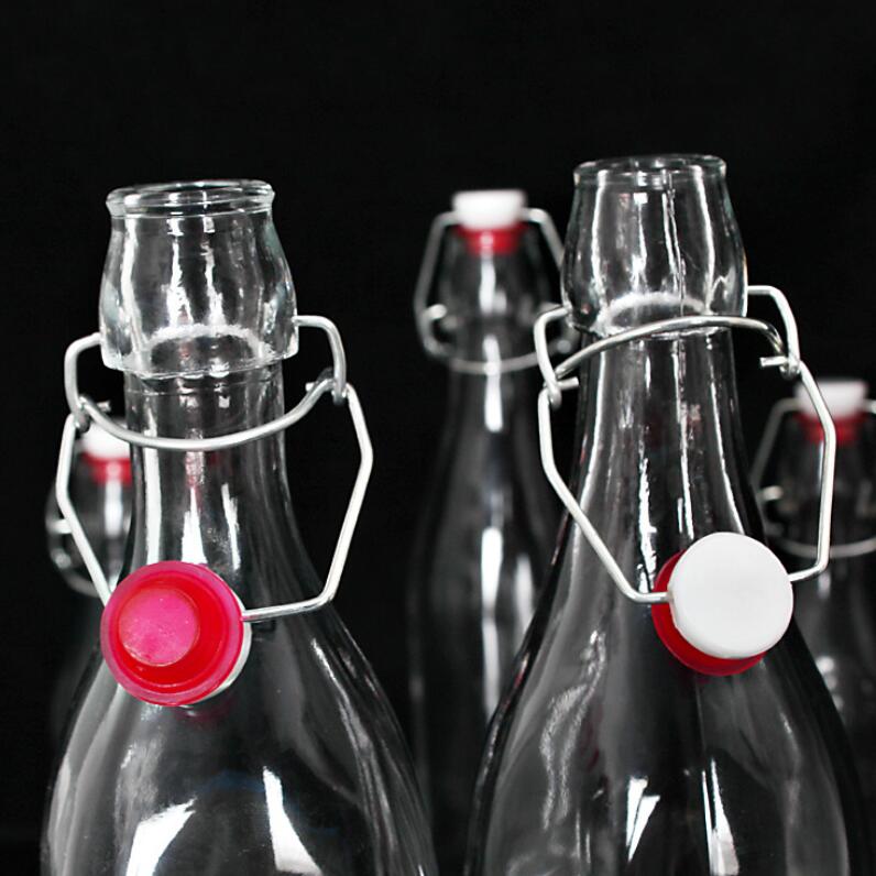 50Ml Swing Top Airtight Sealed Glass Bottles With Buckles Lid For Oil Wine Vinegar